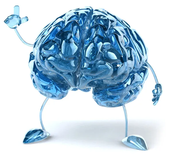 Απεικόνιση του εγκεφάλου 3d — Φωτογραφία Αρχείου