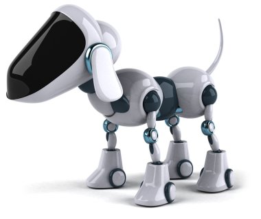 Dog robot 3d clipart