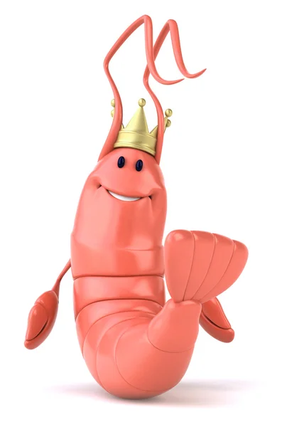 Король креветки 3d — стокове фото