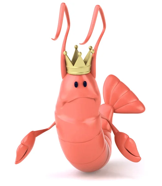 Король креветки 3d — стокове фото