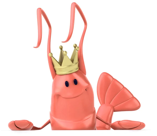 stock image King prawn 3d