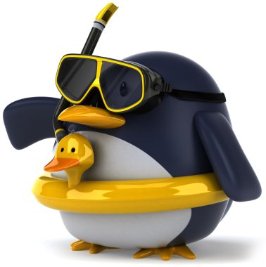 Penguin 3d clipart