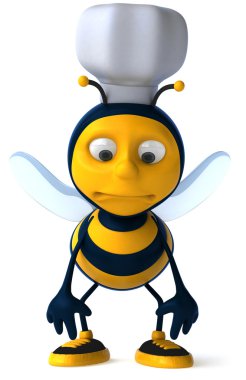 Bee chef-kok 3d