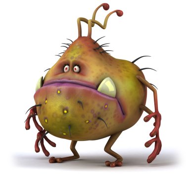 Funny germ 3d clipart