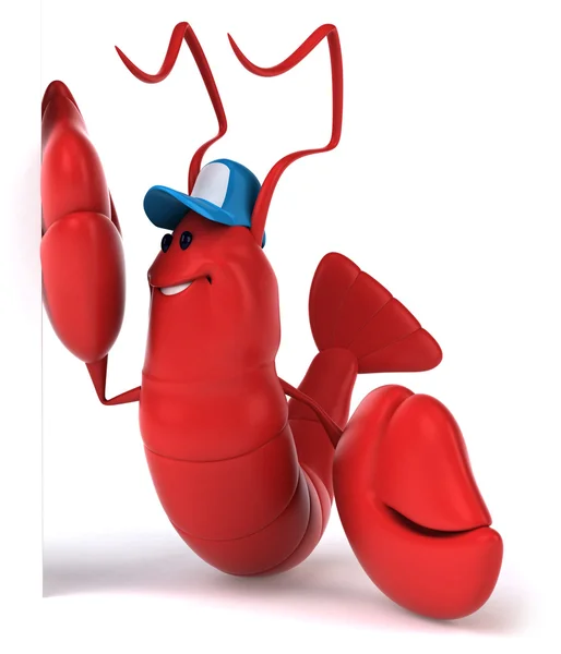 Szczęśliwy homar 3d — Zdjęcie stockowe