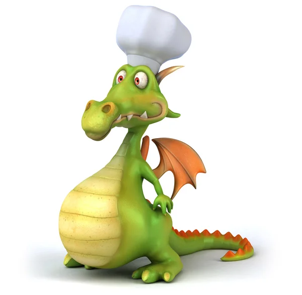 Lo chef drago 3d — Foto Stock