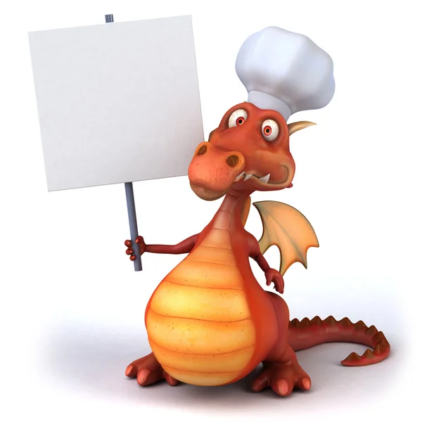 Dragón chef 3d —  Fotos de Stock
