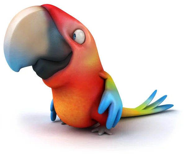 Papoušek 3d — Stock fotografie