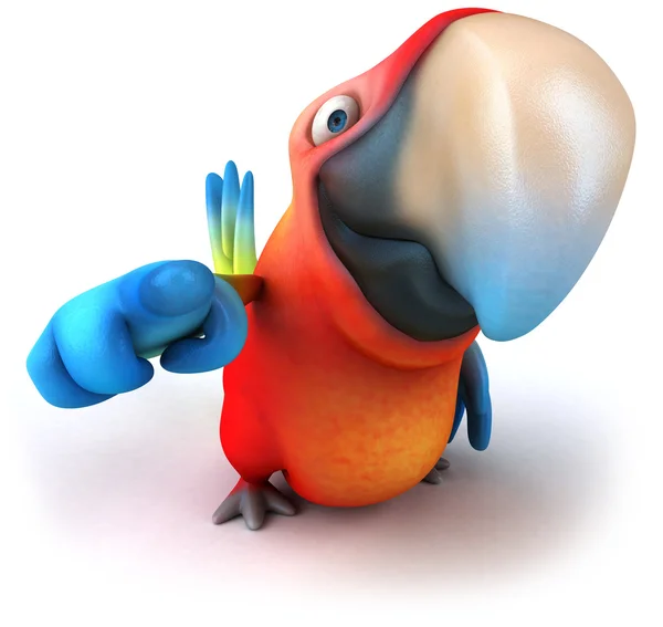 Papagaio 3d — Fotografia de Stock