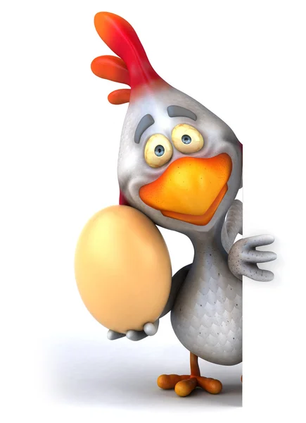 Веселая курица 3d — стоковое фото