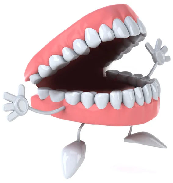 Dentes felizes 3d — Fotografia de Stock