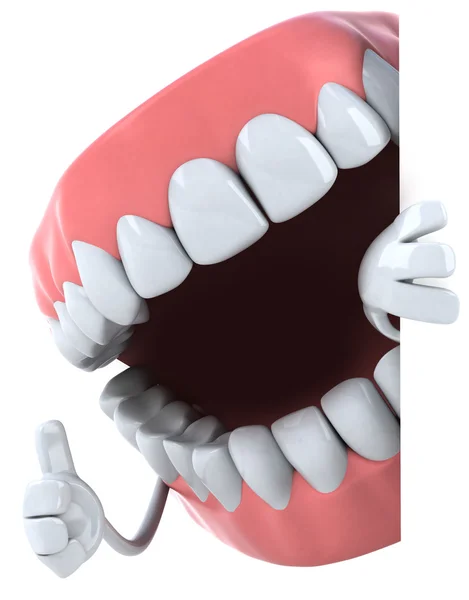 Szczęśliwy zęby 3d — Zdjęcie stockowe