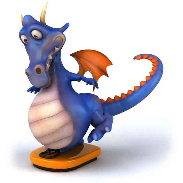 Синий дракон — стоковое фото