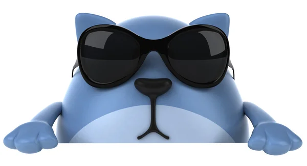 Kočka s brýlemi — Stock fotografie