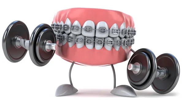 Erős fogak — Stock Fotó