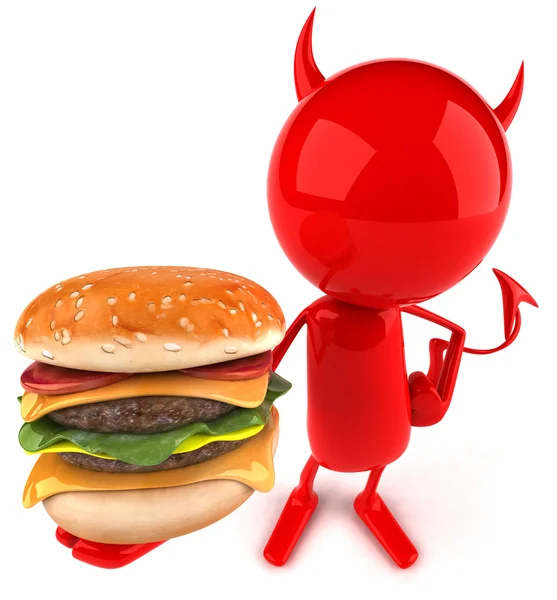 Böser Hamburger — Stockfoto