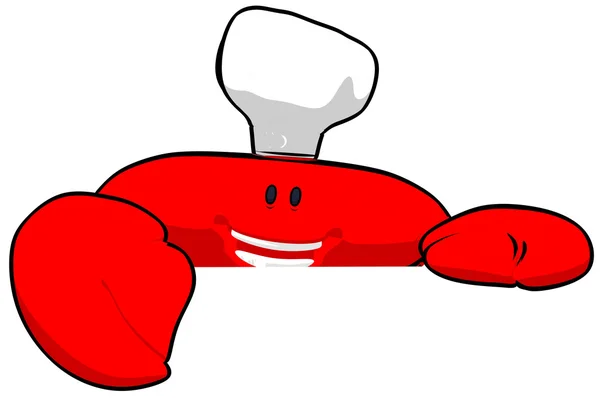 Crab chef — Stock Photo, Image