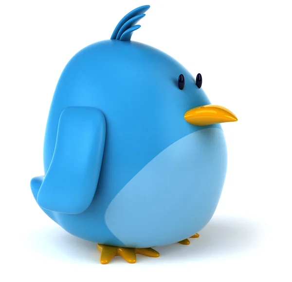 Karikatur blauer Vogel — Stockfoto