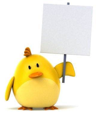 Yellow bird clipart