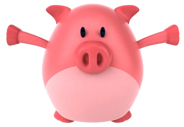Рожевий свиня — стокове фото