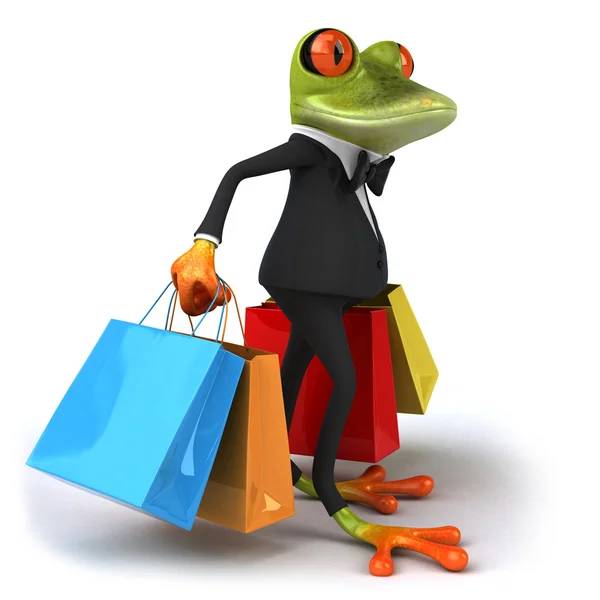 カエルのショッピング — ストック写真