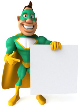 Superhero 3d clipart