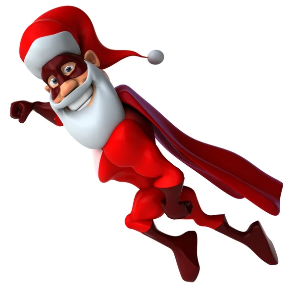 Fun super Santa Claus — Stock Photo, Image