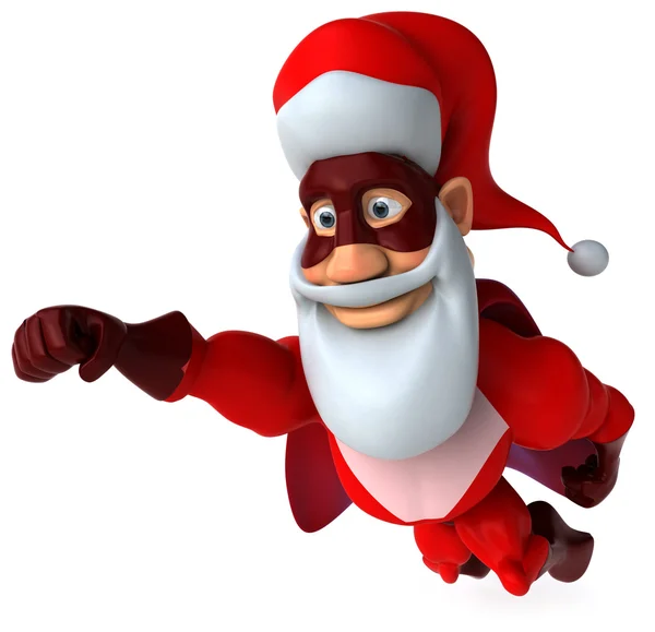 Fun super Santa Claus — Stock Photo, Image