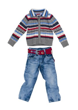 Children's warm wear clipart