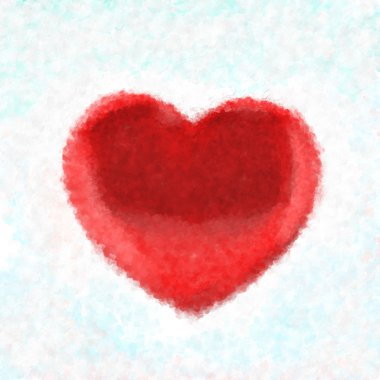 Painted heart clipart