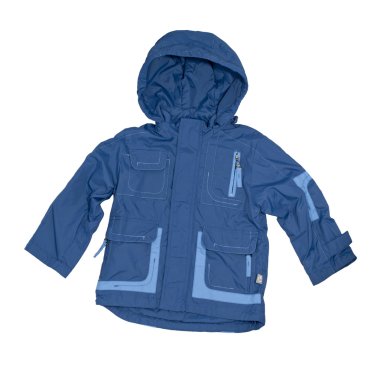 Children's blue jacket. clipart