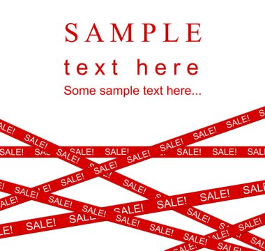 Red SALE ribbon. clipart