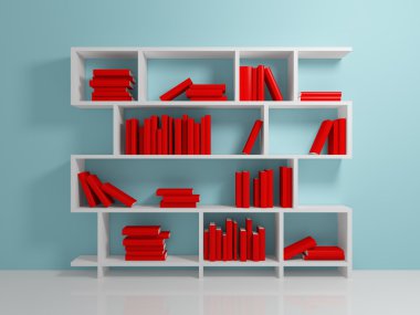 Beyaz bookshelf