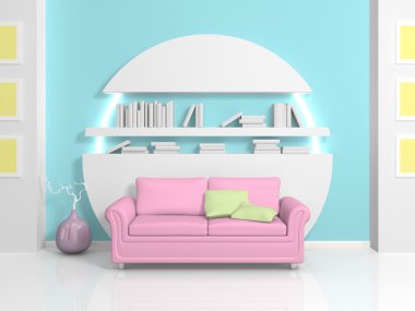 Modernl interior clipart