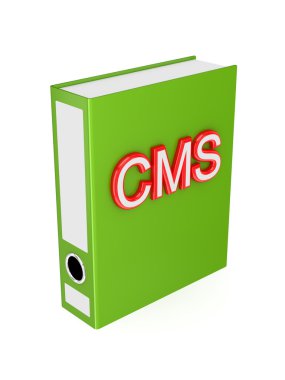 Kırmızı kelime cms ile yeşil dosya.