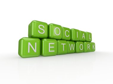 sosyal ağ kavramı.