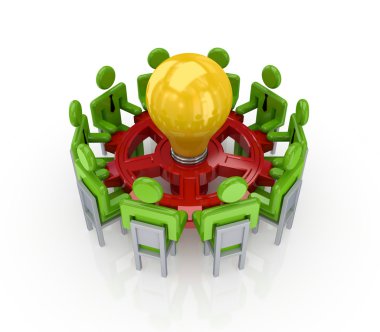 Teamwork concept. clipart