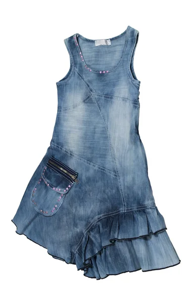 Children's jeans dress. — Stock Photo, Image