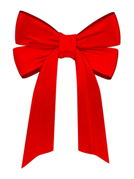 Red satin ribbon — Stock Photo, Image