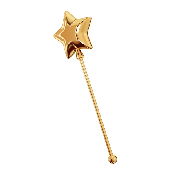 Zlatá kouzelná hůlka. — Stock fotografie