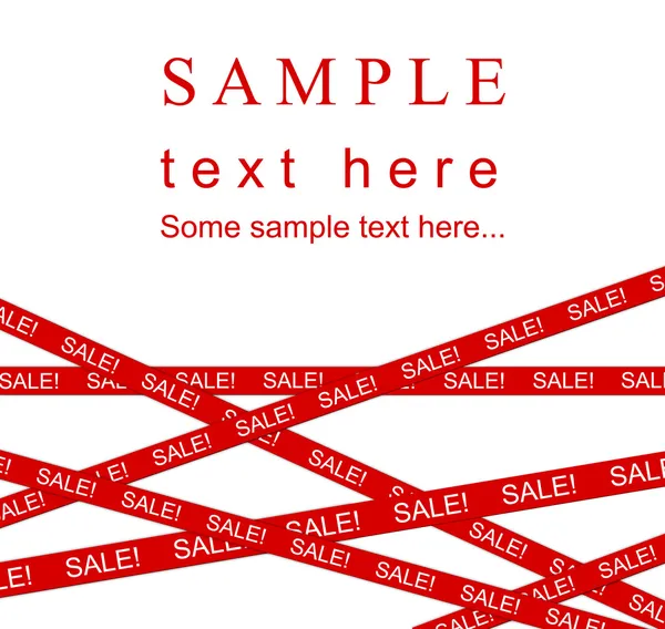 Red SALE ribbon. — Stock Photo, Image