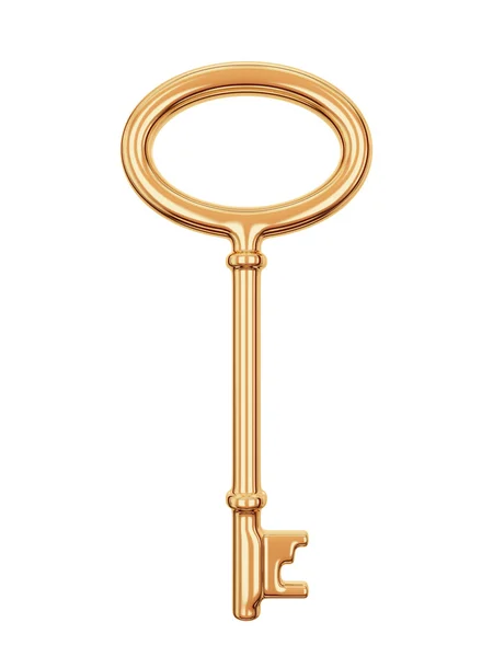 Antique golden key. — Stock Photo, Image