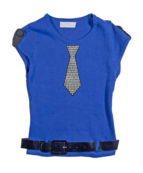Blouson tricoté enfant bleu . — Photo