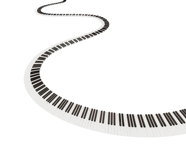 Keyboard shape of way. — Stock Photo, Image