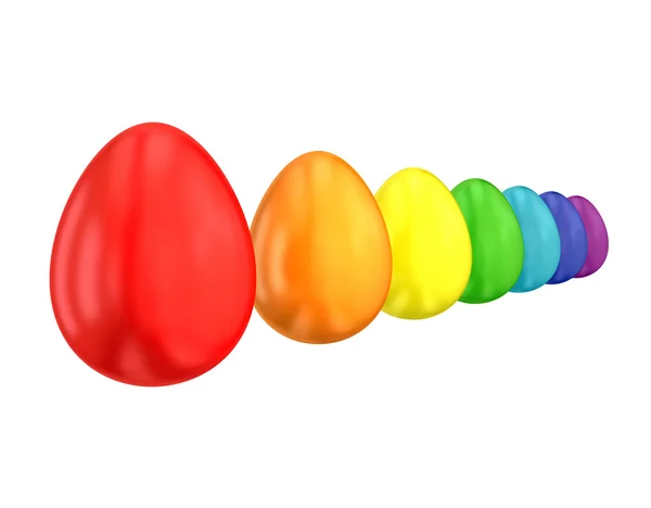 다채로운 계란 — 스톡 사진