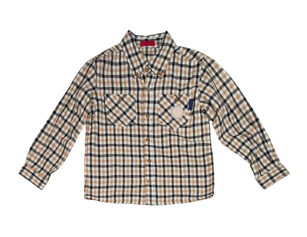 Checkered children's shirt. — Stock Photo, Image