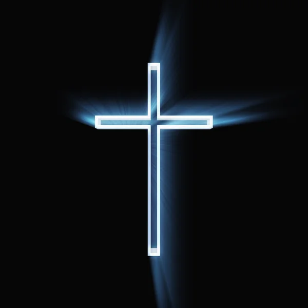 Сяючим хрестом — стокове фото