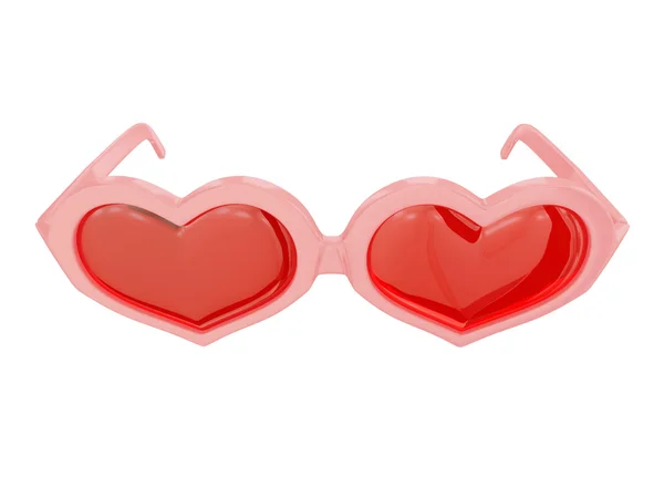 Óculos em forma de coração — Fotografia de Stock
