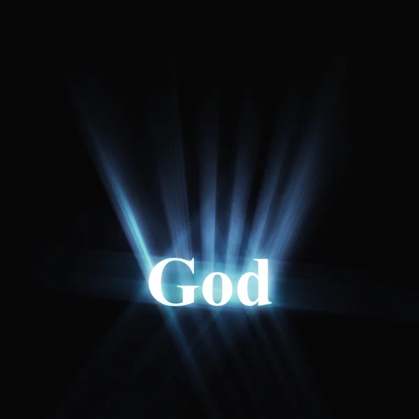 Gloeiende woord god — Stockfoto