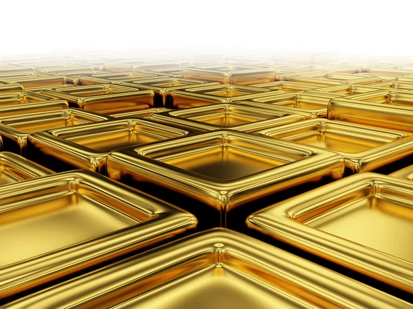 Golden blocks. — Stock Photo, Image